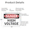 Signmission High Voltage Danger Sign, Aluminum, 14in W x 10in L, 2PK OS-2PACK-DS-A-1014-L-19395 - alternate 7